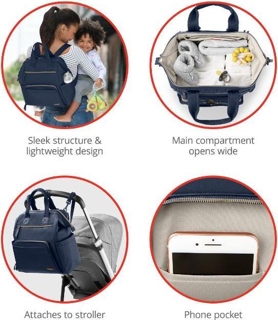 Produktbild Skiphop Forma Wickelrucksack, Marineblau
