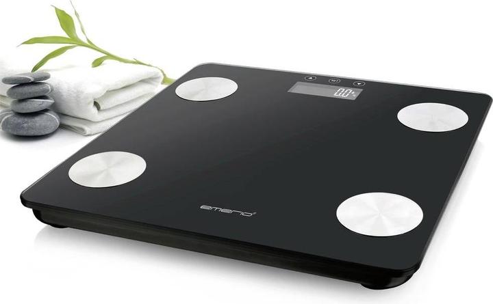 Produktbild Emerio BR-125479 Digitale Personenwaage Wägebereich (max.)=180 kg Schwarz (180 kg)