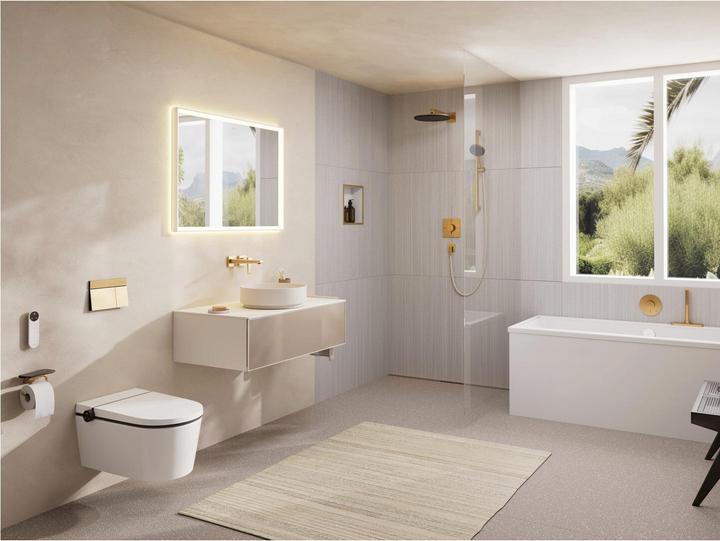 Produktbild hansgrohe Papierrollenhalter mit Ablage