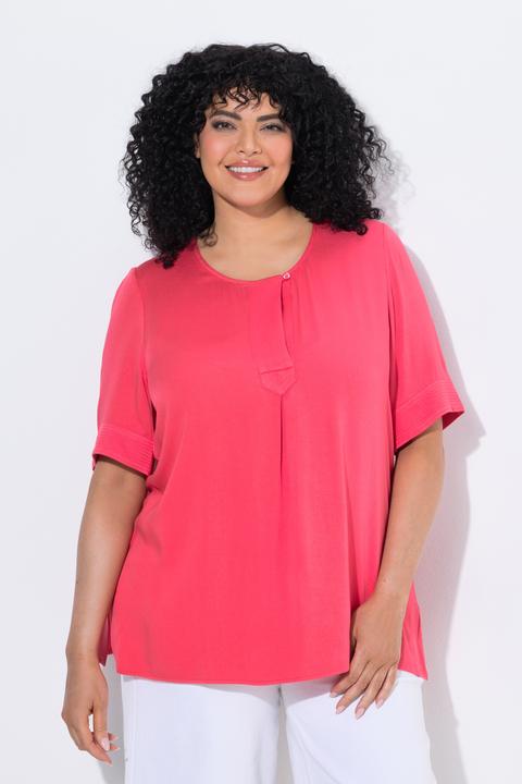 Image du produit Ulla Popken Blouse, tombé fluide, manches courtes (46, 48)