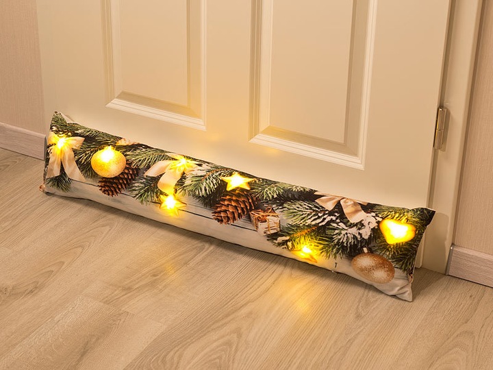 Produktbild Infactory Zugluftstopper-Deko-Kissen mit Weihnachts-Motiv (90 x 20 x 12 cm)