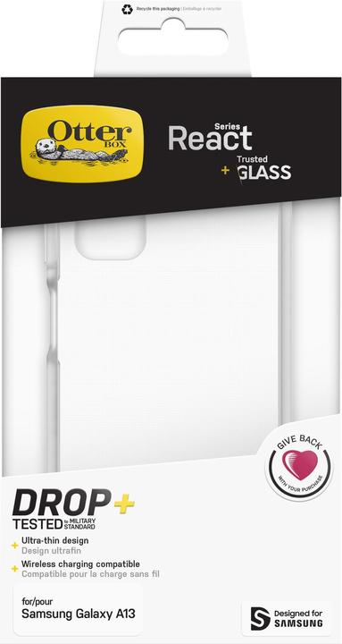Actual product image OtterBox React + Glass Bundle - Kit (Samsung Galaxy A13)