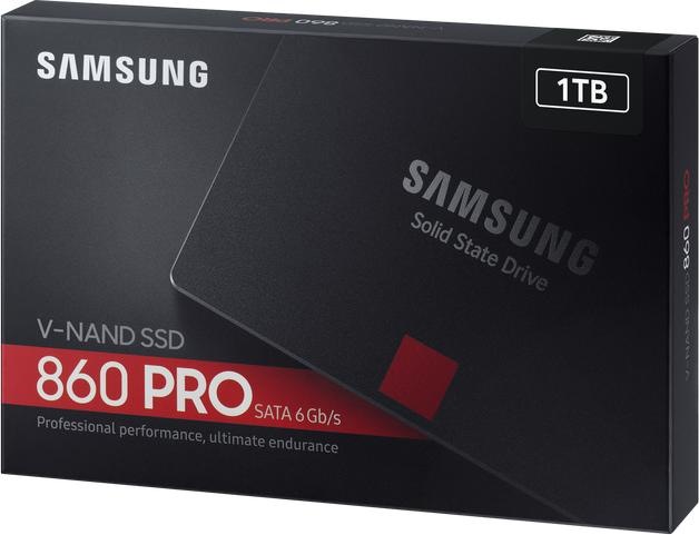 Actual product image Samsung 860 Pro (1000 GB, 2.5")