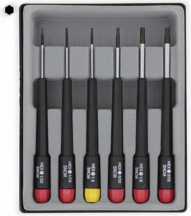 Actual product image Donau Hexagon screwdriver set inch size 6 pcs. (Allen screw)