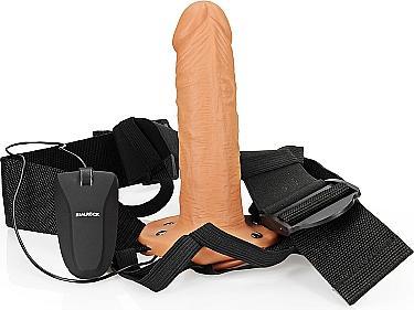 Image du produit RealRock Vibrating Hollow Strap-on No Balls - 6" / 15,5 cm