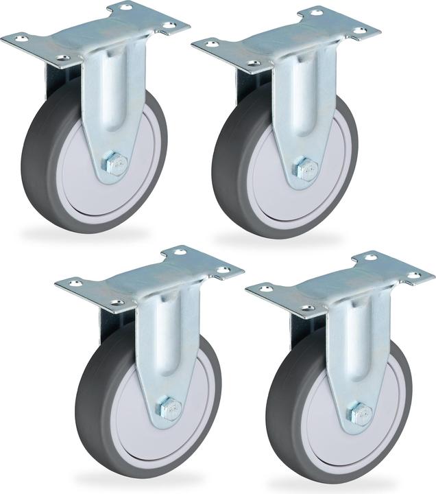 Produktbild Relaxdays 4x Bockrolle