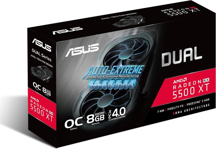 Produktbild ASUS Radeon DUAL RX 5500 XT O8G EVO (8 GB)