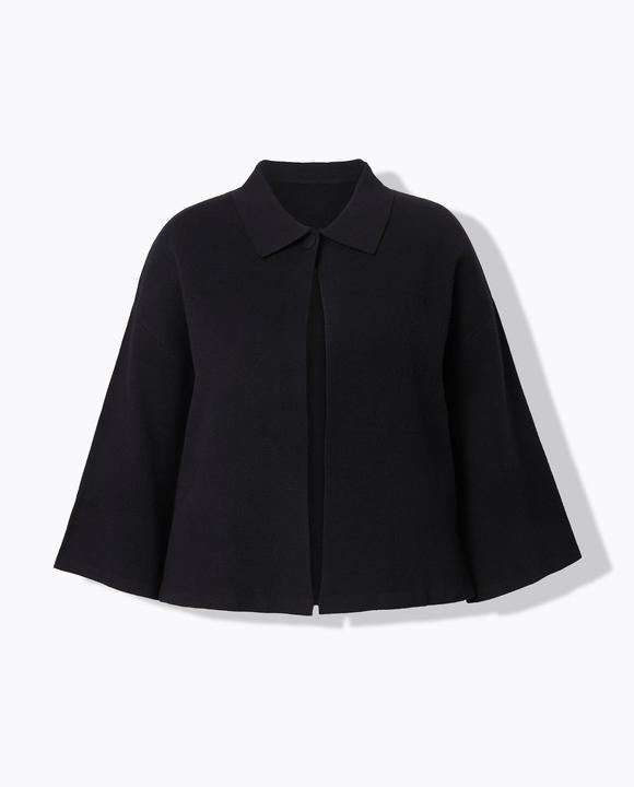 Produktbild Miamoda Strickjacke, Cape-Form, weite 3/4-Glockenärmel (58)