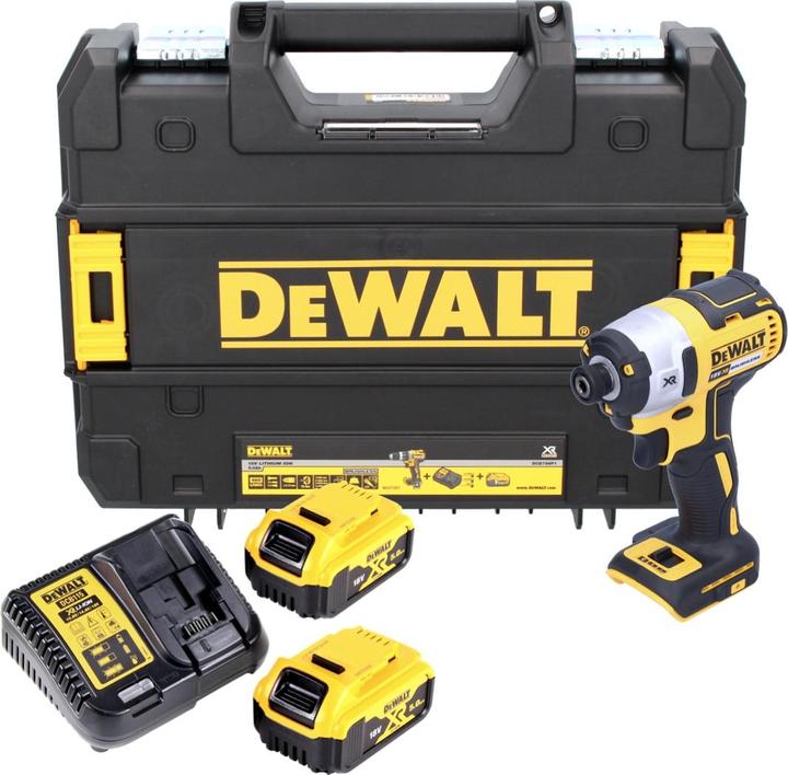Produktbild DeWalt DCF 887 P2 Akku Schlagschrauber 18V 205Nm Brushless + 2x Akku 5,0Ah + Ladegerät + TSTAK (Akkubetrieb)
