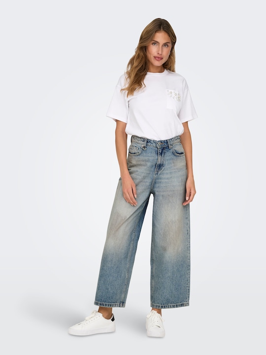 Produktbild Only ONLLAFAYETTE Mittlere Taille Weiter Beinschnitt Jeans Jeans mit weitem Bein (27)