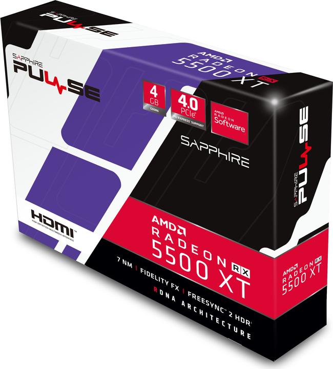 Produktbild Sapphire Radeon RX 5500 XT Pulse (4 GB)