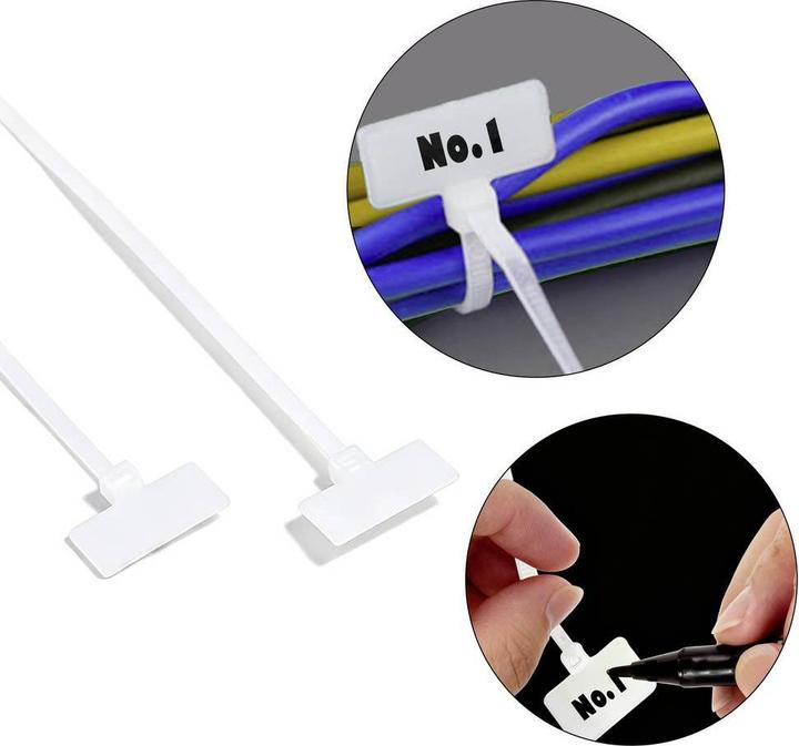 Actual product image Tru Components Cable tie with labelling field (110 mm, 100 pcs.)