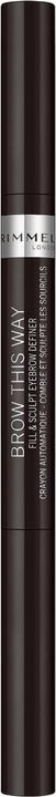 Actual product image Rimmel London Brow This Way Fill & Sculpt (Soft Black)
