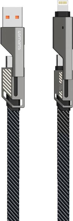 Actual product image 4smarts USB-C Kabel ComboCord und Keyring Kabel (1.50 m, USB 2.0, 240 W)