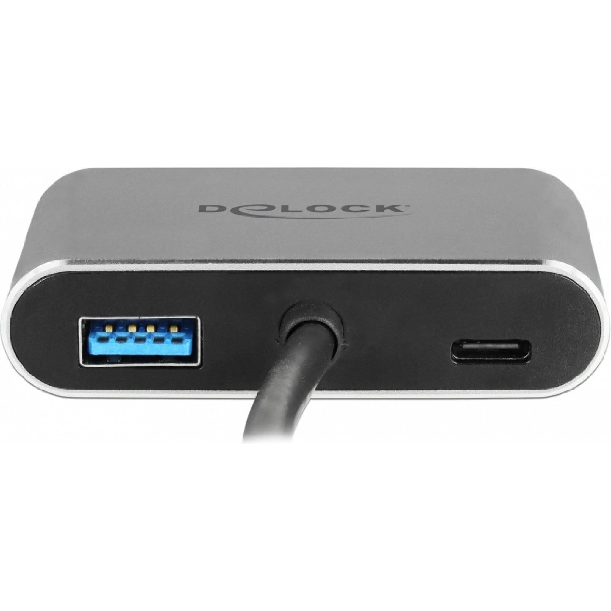 Thumbnail - Delock 64074 (USB-C, 1 Ports), Dockingstation + USB Hub, Grau