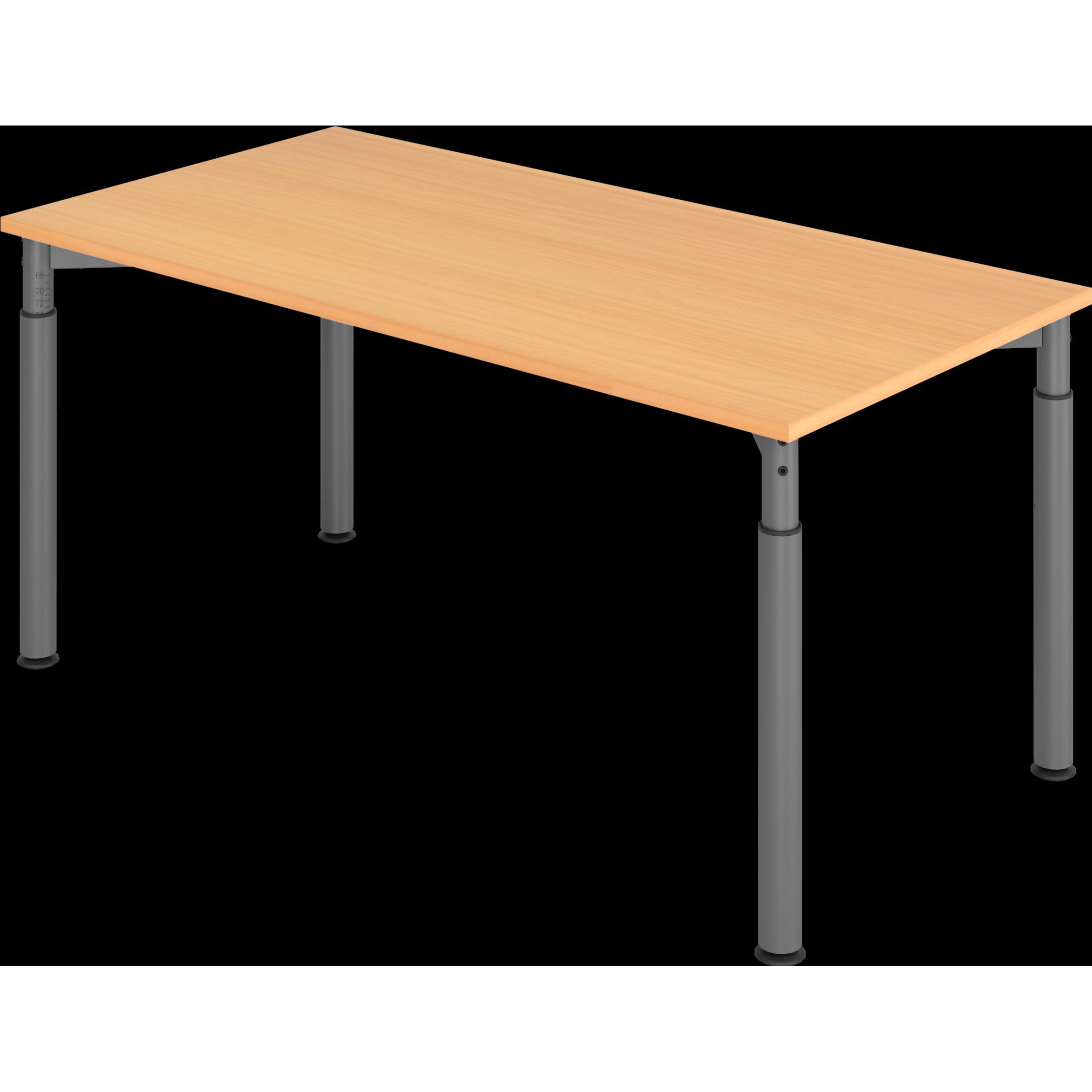 MC, Schreibtisch, MyTable Y Schreibtisch mit Gestell Graphit (1600 x 800 x 680 mm)