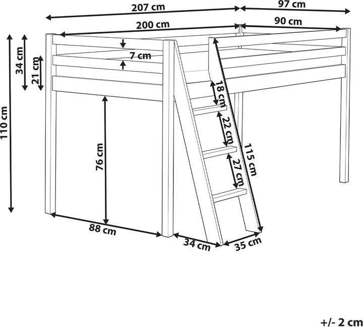 Produktbild Beliani Ascoux (90x200)