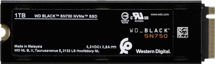 Produktbild WD Black SN750 (1000 GB, M.2 2280)
