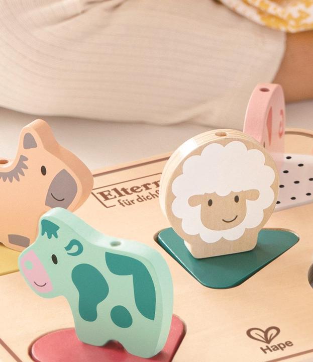 Produktbild Hape Tiergeräuschepuzzle Tom (6 Teile)