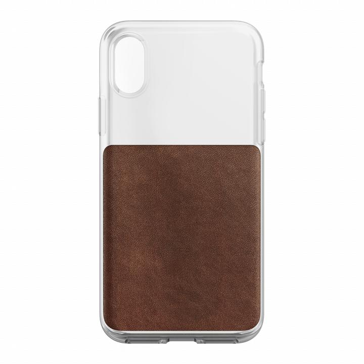 Nomad Étui en cuir transparent brun iPhone X / Xs (Apple iPhone X, Apple iPhone XS)