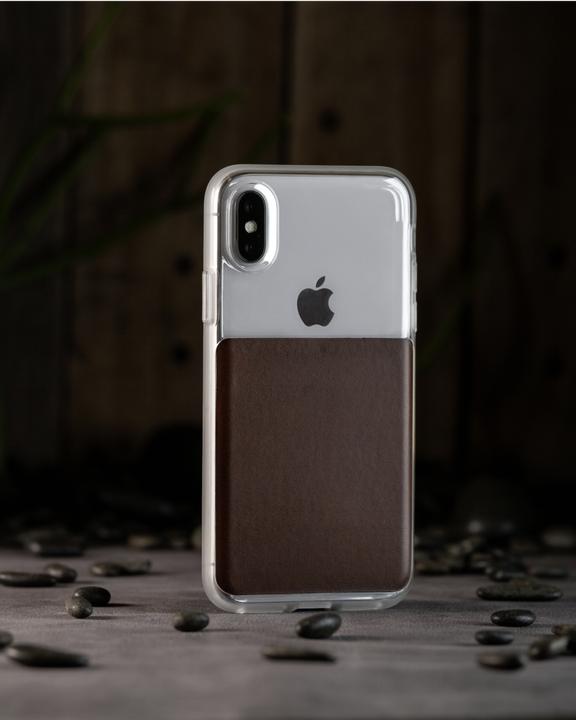 Image du produit Nomad Étui en cuir transparent brun iPhone X / Xs (Apple iPhone X, Apple iPhone XS)