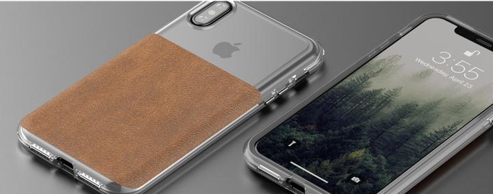 Image du produit Nomad Étui en cuir transparent brun iPhone X / Xs (Apple iPhone X, Apple iPhone XS)