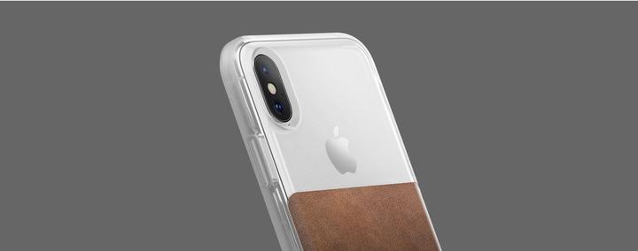 Image du produit Nomad Étui en cuir transparent brun iPhone X / Xs (Apple iPhone X, Apple iPhone XS)