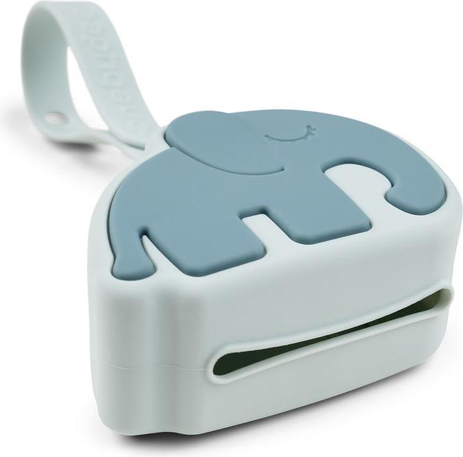 Actual product image Done by Deer Silicone dummy holder, Elphee blue