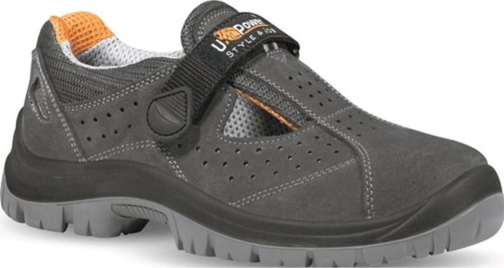 Produktbild U-Power Sicherheitssandale MAGIC Gr.46 grau Leder S1P SRC EN20345 U.POWER (S1P, 46)