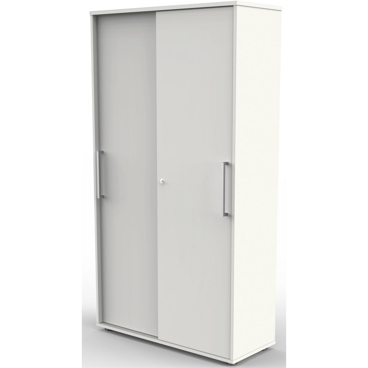 Kerkmann, Aktenschrank, Schiebetürenschrank, 13449310 weiss 4 Fachböden 100,0 x 40,0 x 183,0 cm