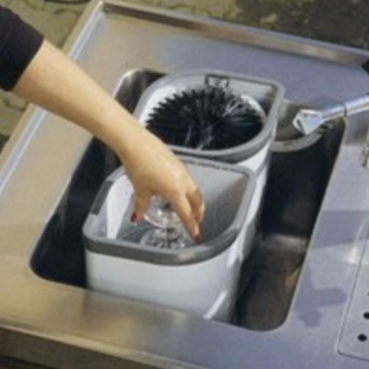 Immagine prodotto Ich-zapfe Spazzola lavabicchieri Delfin 2-pot 2100, grande (1 pz.)