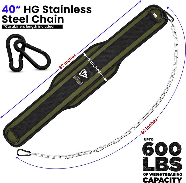 Immagine prodotto Rdx Gürtel für gewichtsbelastete Dips (Taglia unica)