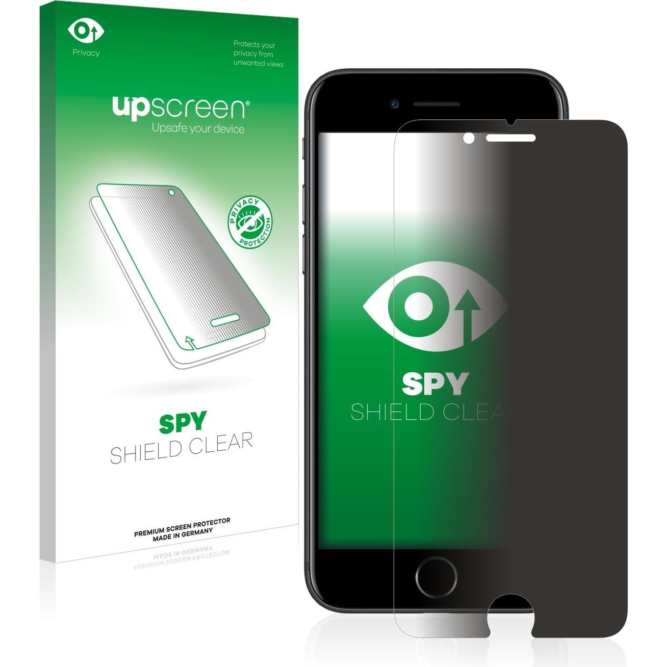upscreen Spy Shield Blickschutzfolie (1 Stück, Apple iPhone 7), Smartphone Schutzfolie, Blau
