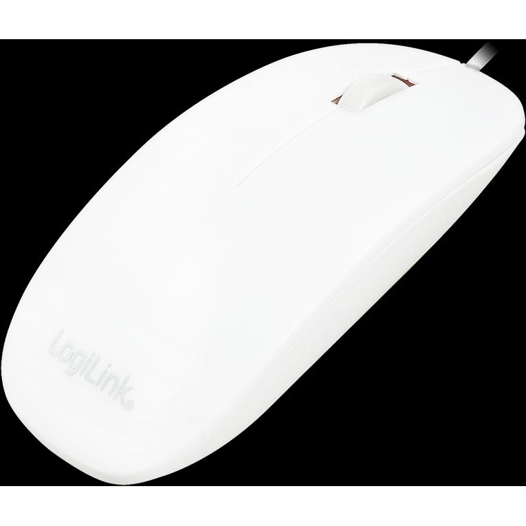 Thumbnail - LogiLink OP-620D (Kabelgebunden), Maus, Weiss