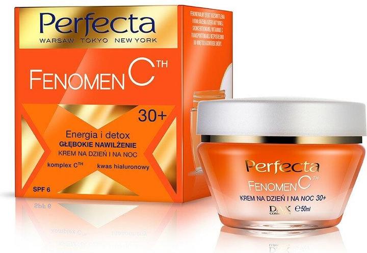Produktbild Perfecta veido kremas Fenomen C 30+ Energy and Moisturizing Detox 50ml (50 ml, 24h Creme)