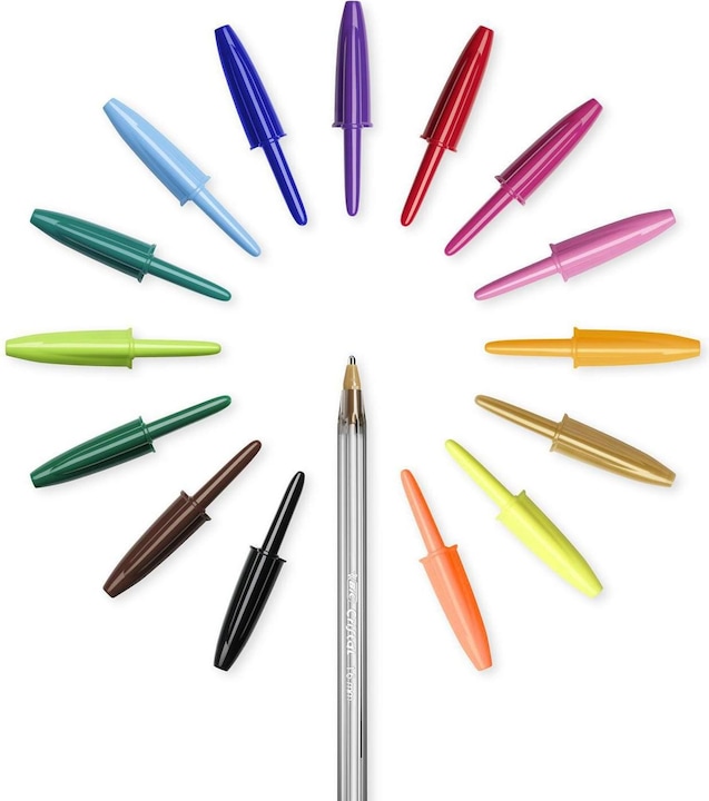 Actual product image Bic Cristal biros (Multicolor, 15 x)
