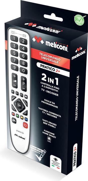 Immagine prodotto Meliconi Gumbody Pratico 2+ (Telecomando universale, Miracolo)