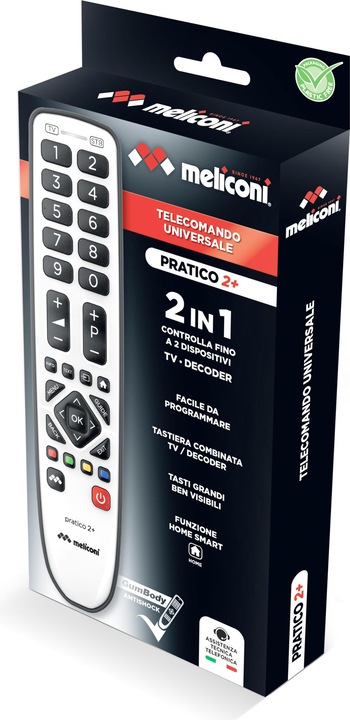 Actual product image Meliconi Gumbody Pratico 2+ (Universal remote control, Miracast)