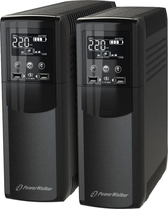 Actual product image Powerwalker VI 1200 CSW IEC (1200 VA, 720 W, Line-interactive UPS)