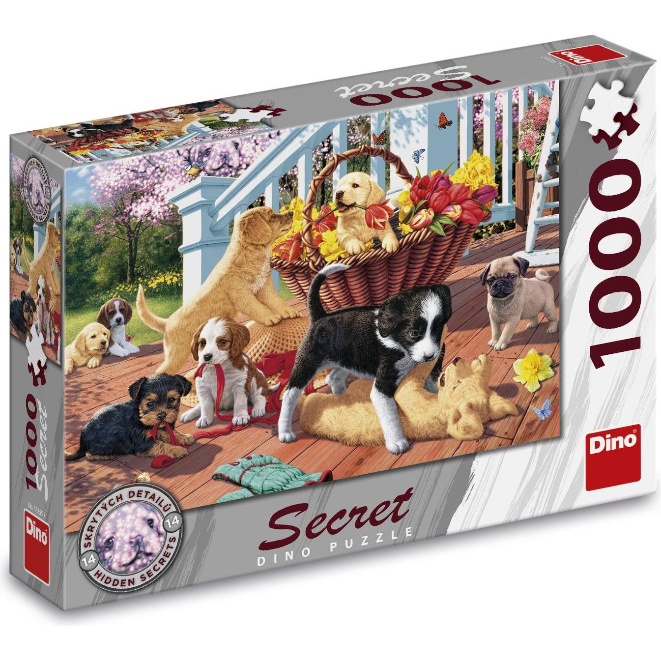 Dino Puzzle segreto 1000 vnt šuniukai (1000 pezzi)