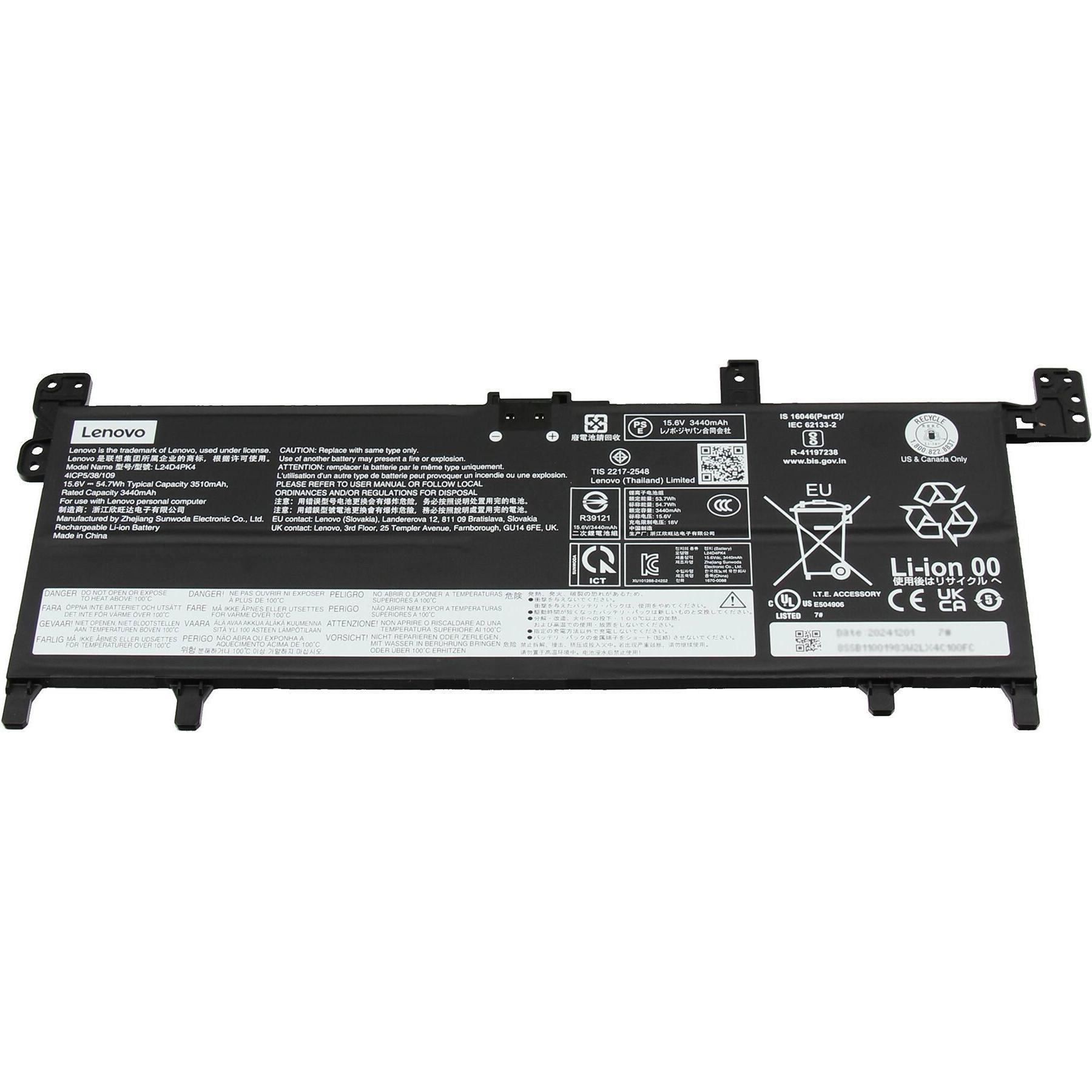 Lenovo 5B11Q01970 (4 Zellen, 3510 mAh), Notebook Akku