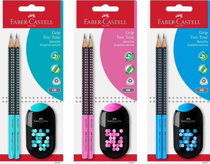 Actual product image Faber-Castell Eraser GRIP 2001 (HB, 2 x)