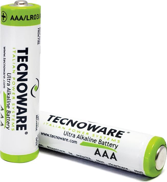 Produktbild Tecnoware Ultra Alkaline-Batterien AAA - 1.5 Volt - Ideal für Spielzeug, Controller, Fernbedienungen (40 Stk., AAA, 1250 mAh)