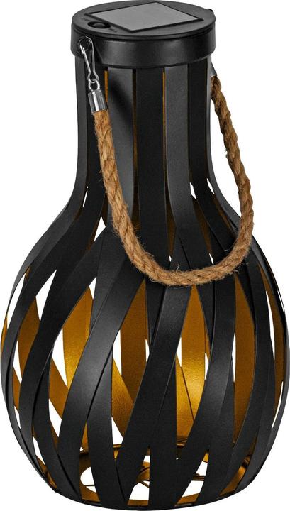 EGLO Solar lantern, 27 cm, gold/black
