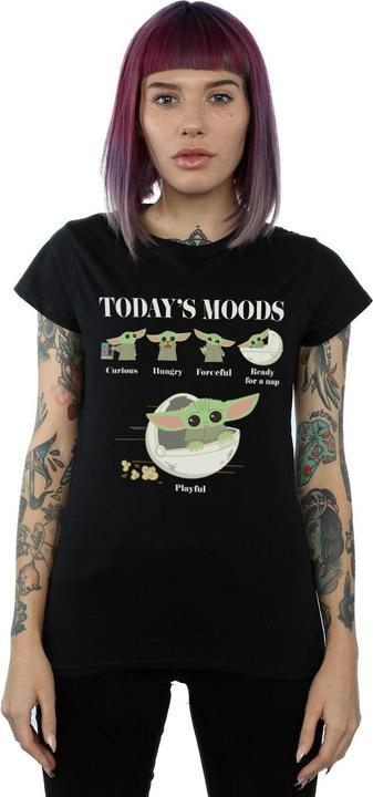 Immagine prodotto Star Wars The Mandalorian The Child Moods Maglietta Donna (XXL)