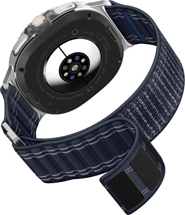 Actual product image Spigen - WBF0 - Samsung Galaxy Watch8 40mm/Watch8 44mm/Watch8 Classic - Navy (20 mm, 22 mm, Fabric, Nylon)