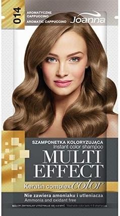 Immagine prodotto Joanna Multi Effect Keratin Complex Color Shampoo Colore Istantaneo 014 Cappuccino Aromatico 35G (Shampoo liquido)
