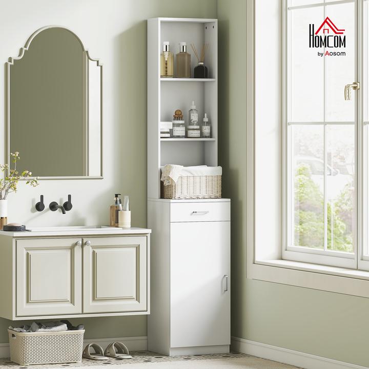 Immagine prodotto Homcom Badezimmerschrank Spanplatte Weiss