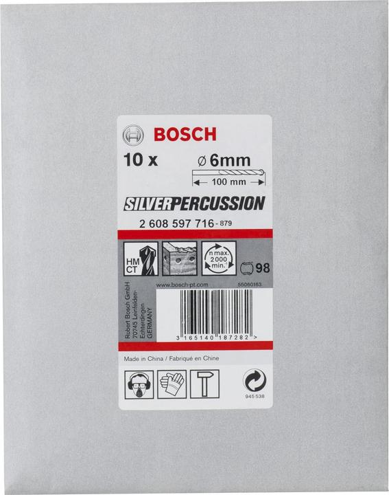 Actual product image Bosch Professional Zubehör Concrete drill CYL-3, 6 x 60 x 100 mm, d 5.5 mm, pack of 10 (5.5 mm)
