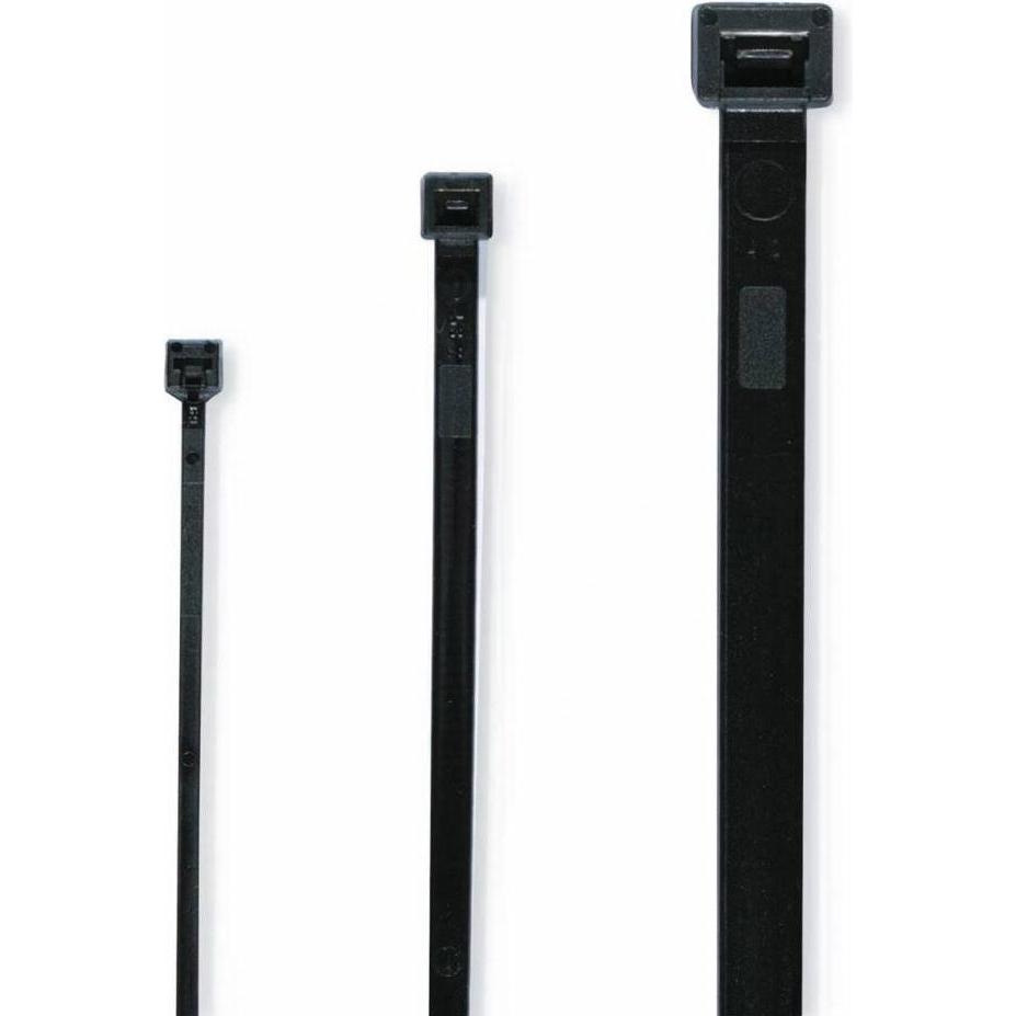 BRW, Kabelbinder, Kabelbinder schwarz (Kunststoffkabelbinder, 360 mm, 100 Stk.)